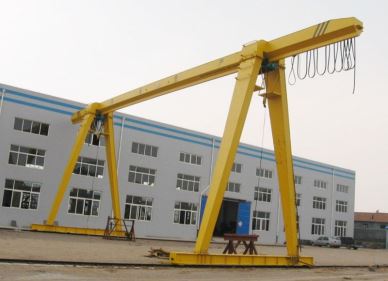 आउटडोर सिंगल गिल्डर गैन्ट्री क्रेन 10 टन